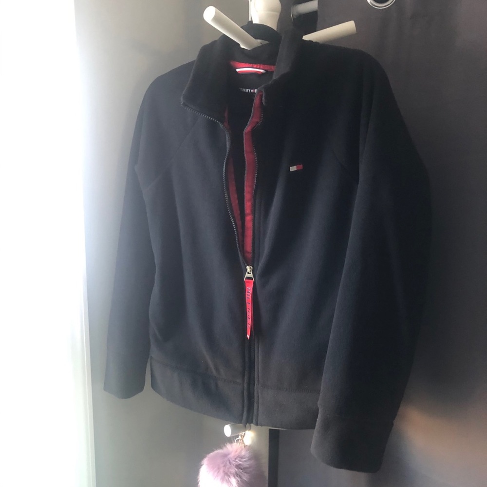 Tommy Hilfiger black fleece jacket